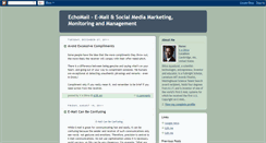 Desktop Screenshot of blog.echomail.com